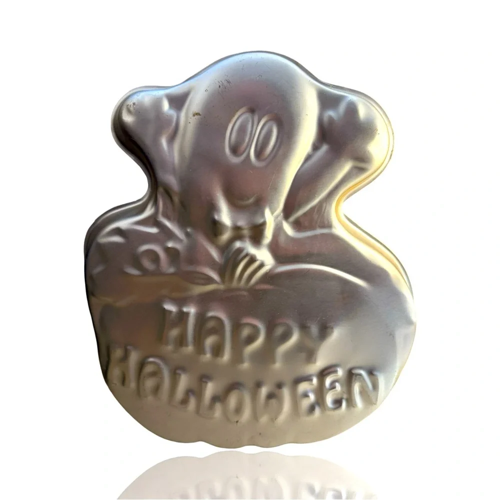 Vintage Amscan: Ghostly Greetings Cake Pan: Happy Halloween: NWOT